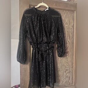 She and Sky black cocktail dress